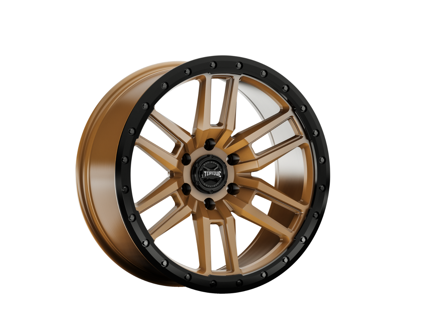 Torque Pritchett | Bronze w/Black Lip | 18x9 | 6x5.5 | -12mm by Torque