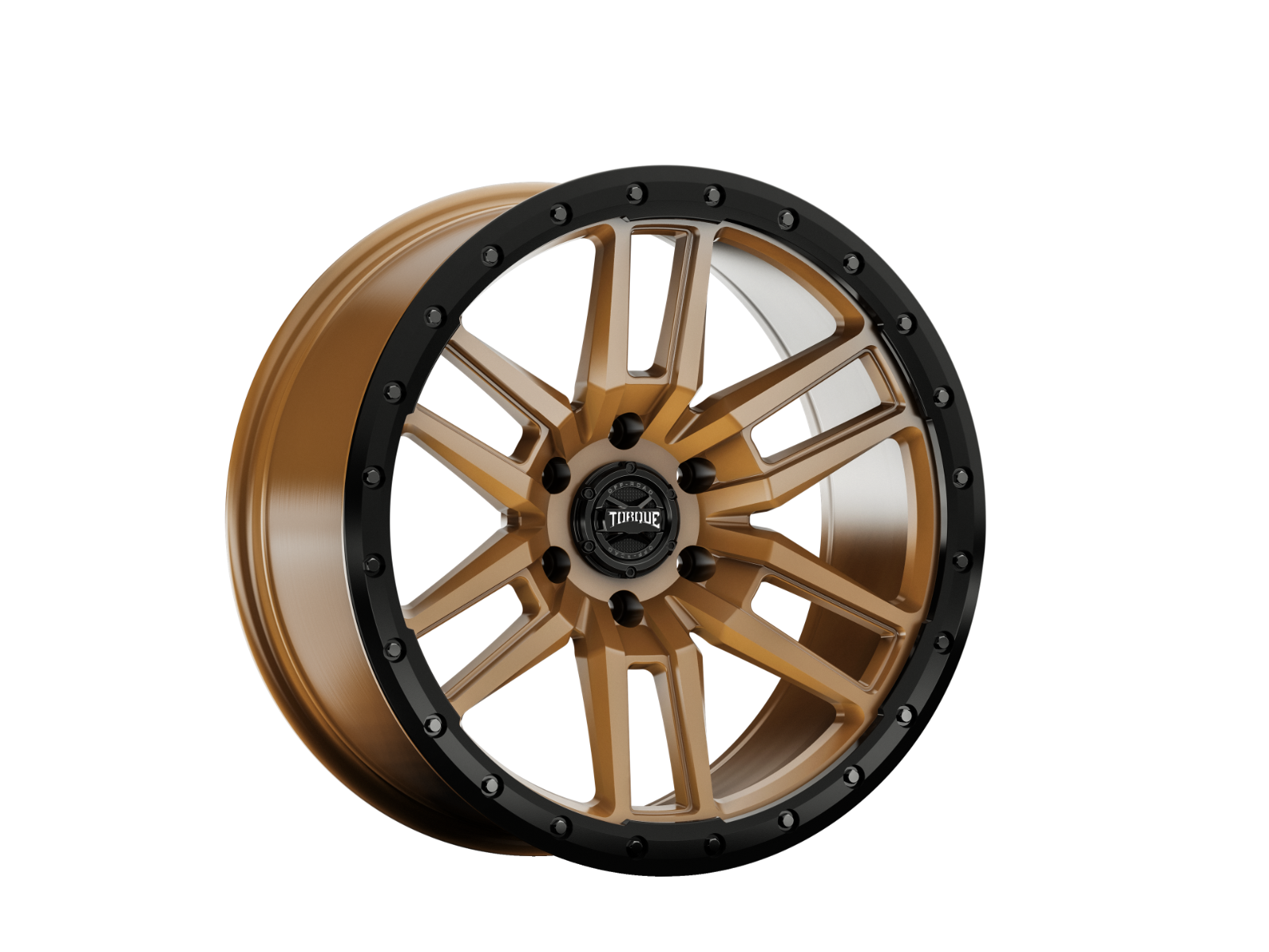 Torque Pritchett | Bronze w/Black Lip | 18x9 | 6x5.5 | -12mm by Torque