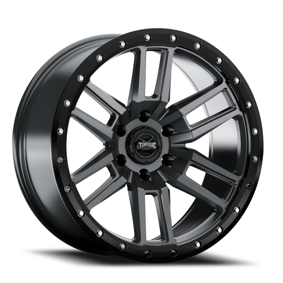 Torque Pritchett | Anthracite w/Black Lip | 18x9 | 6x5.5 | -12mm by Torque