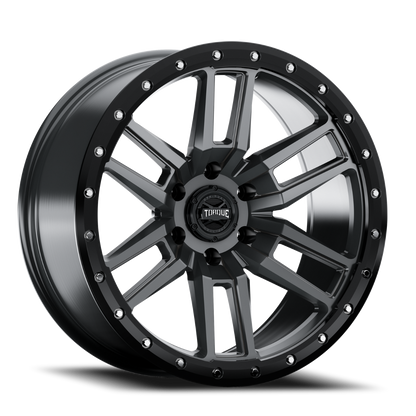 Torque Pritchett | Anthracite w/Black Lip | 20x9 | 6x135 | -12mm by Torque