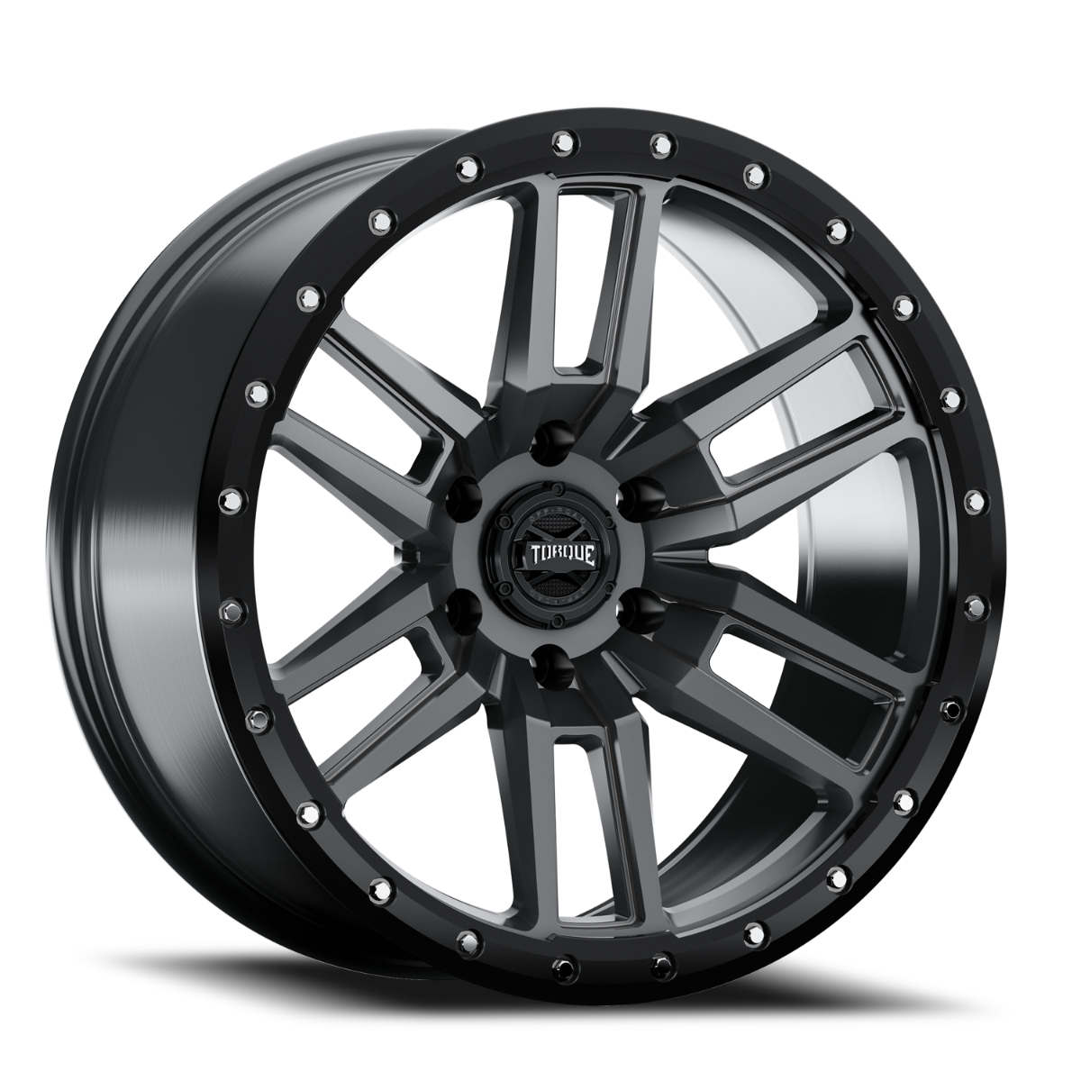 Torque Pritchett | Anthracite w/Black Lip | 20x9 | 6x5.5 | -12mm by Torque