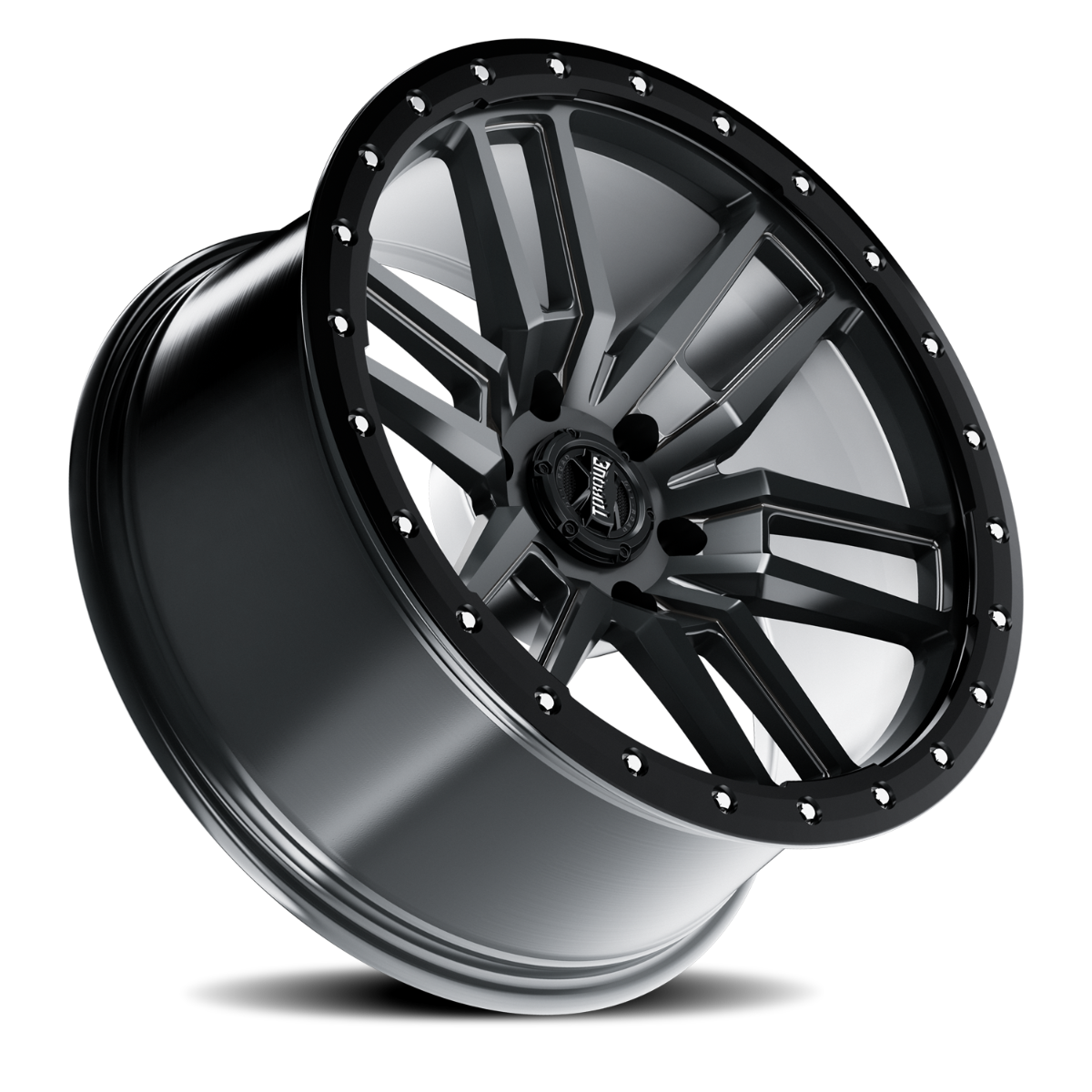 Torque Pritchett | Anthracite w/Black Lip | 17x9 | 6x5.5 | 0mm by Torque