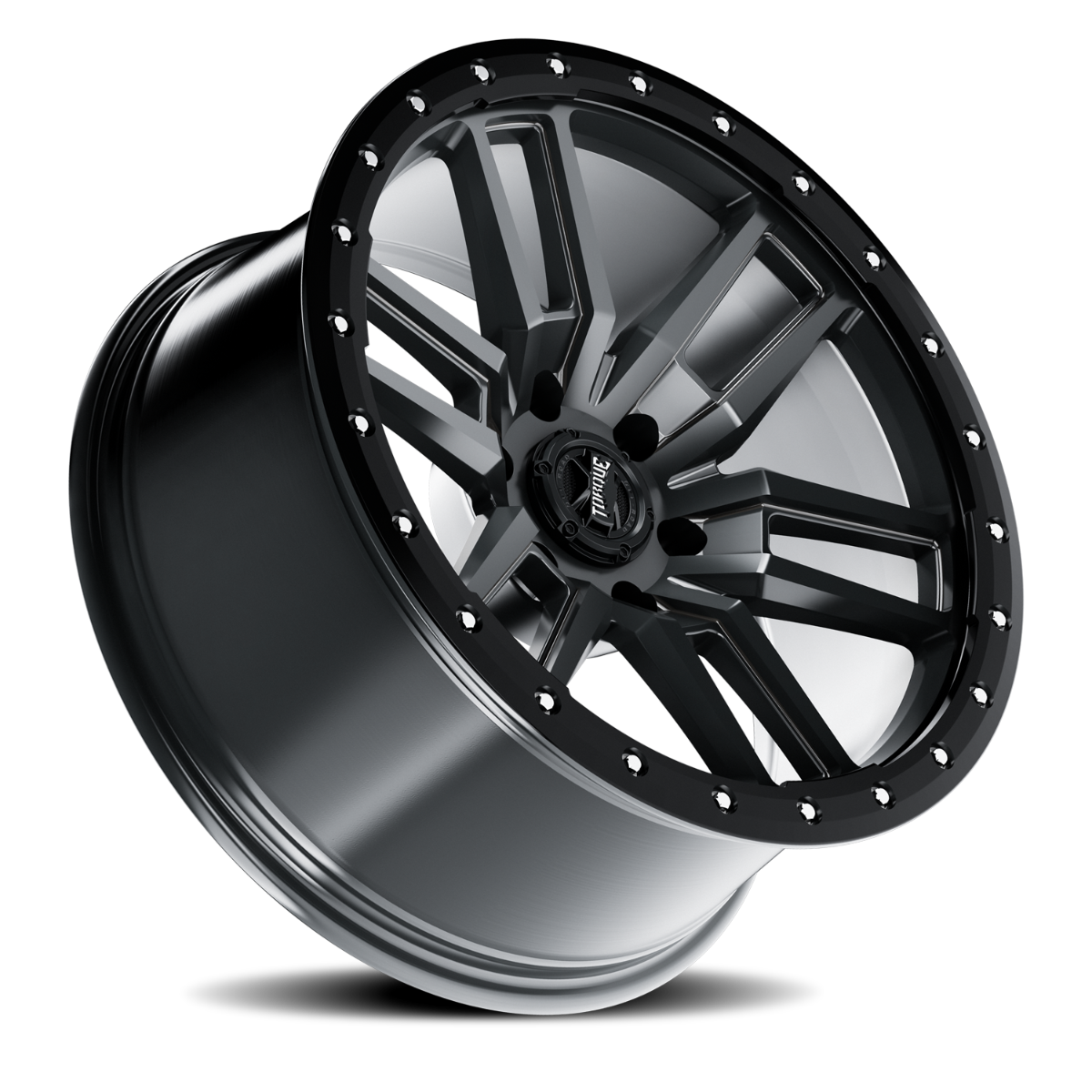 Torque Pritchett | Anthracite w/Black Lip | 20x9 | 6x5.5 | -12mm by Torque