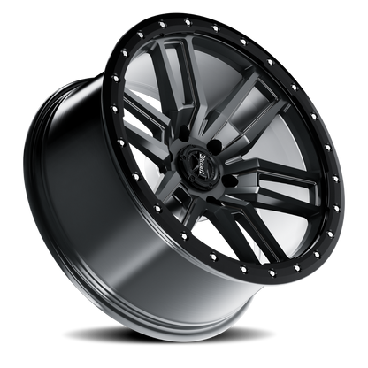 Torque Pritchett | Anthracite w/Black Lip | 20x9 | 6x5.5 | -12mm by Torque