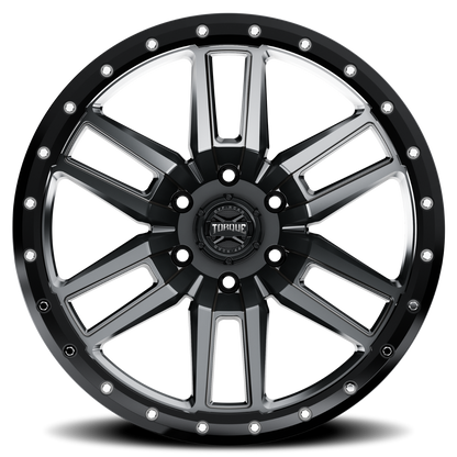 Torque Pritchett | Anthracite w/Black Lip | 20x9 | 6x135 | -12mm by Torque