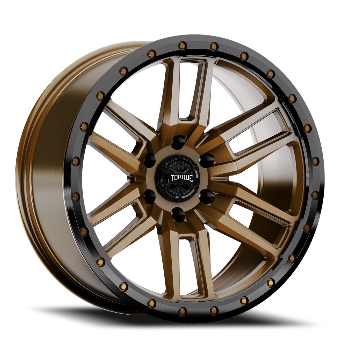 Torque Pritchett | Bronze w/Black Lip | 17x9 | 6x5.5 | 0mm by Torque