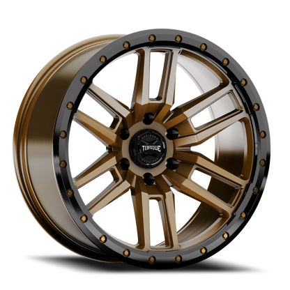 Torque Pritchett | Bronze w/Black Lip | 18x9 | 6x5.5 | -12mm by Torque
