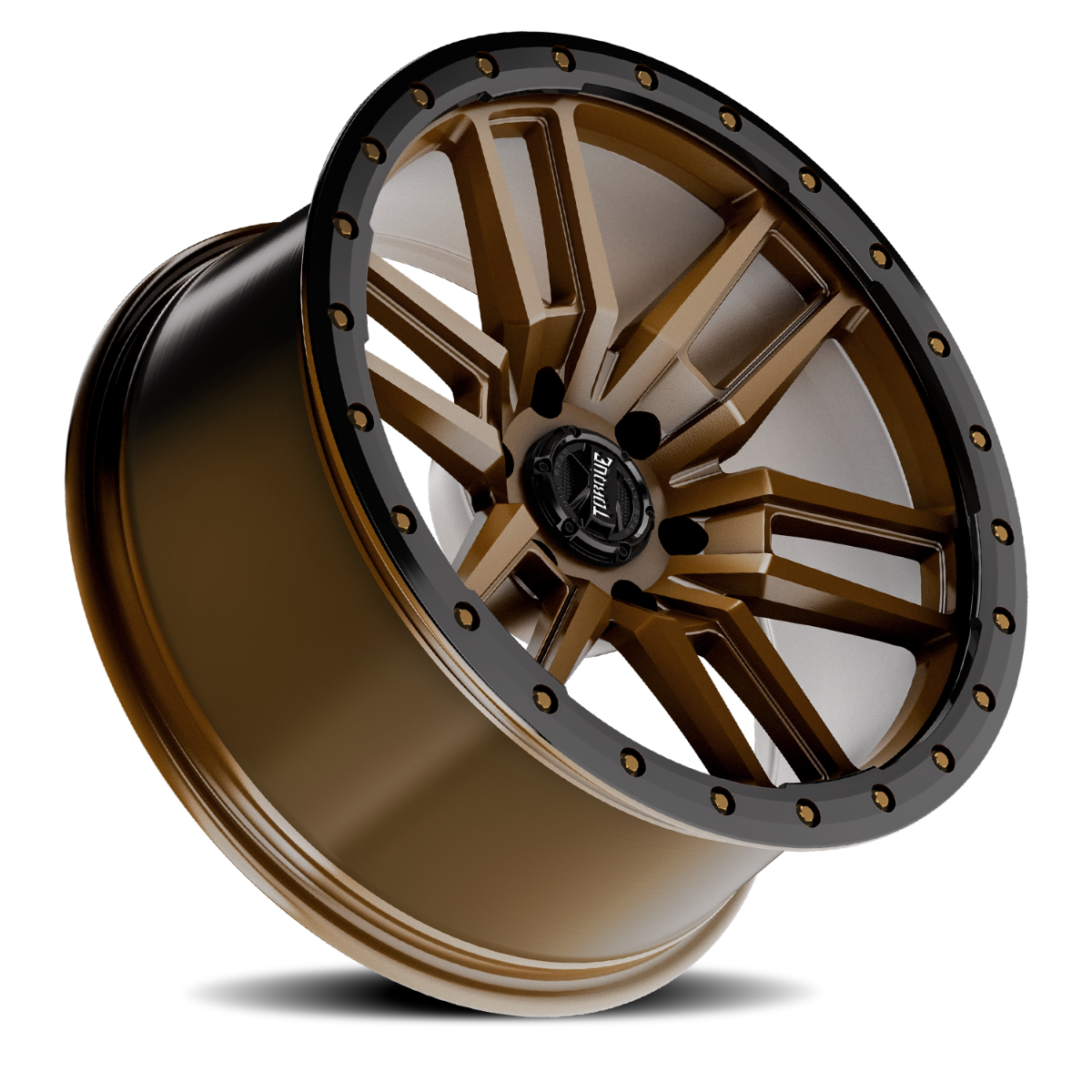 Torque Pritchett | Bronze w/Black Lip | 18x9 | 6x5.5 | -12mm by Torque