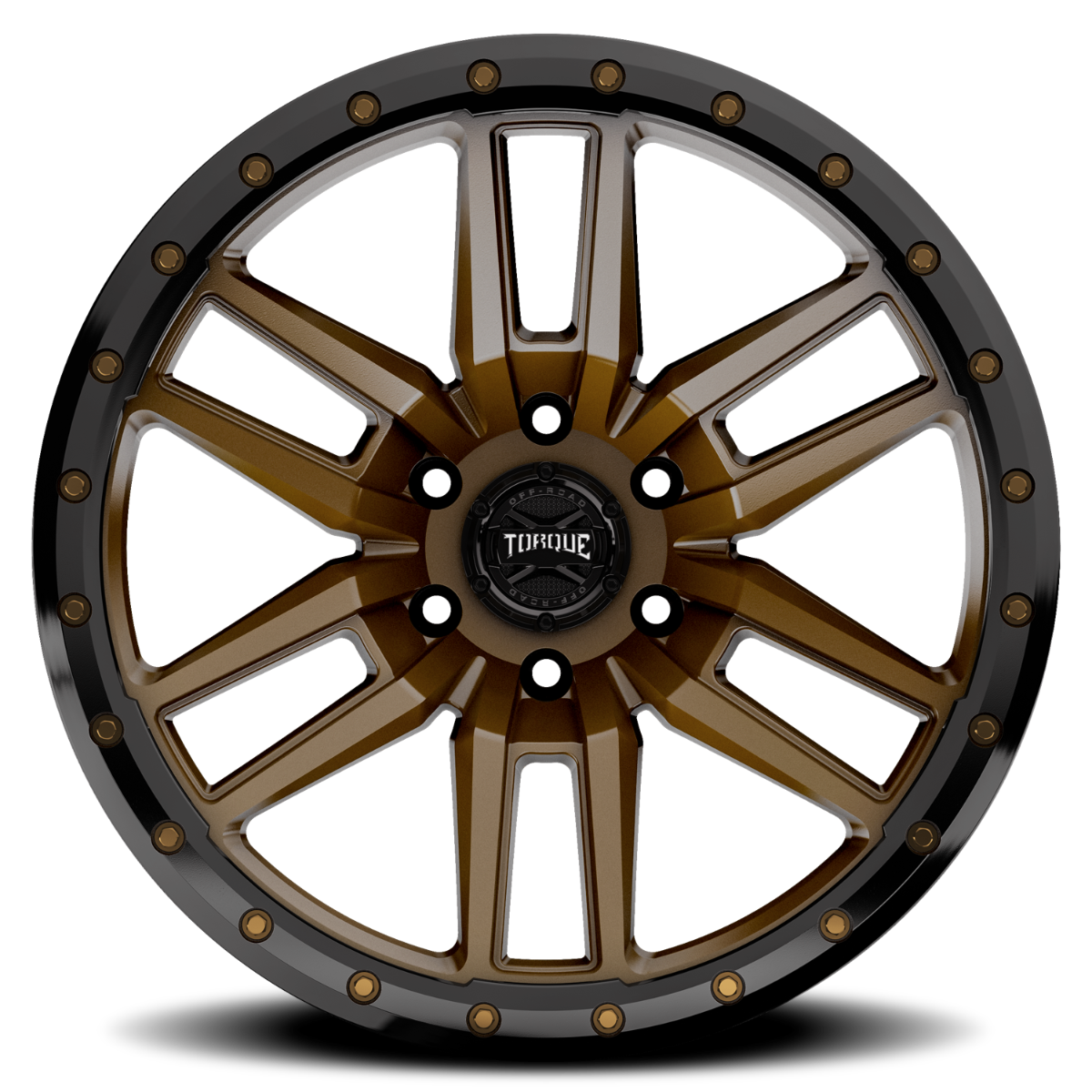 Torque Pritchett | Bronze w/Black Lip | 17x9 | 6x5.5 | 0mm by Torque