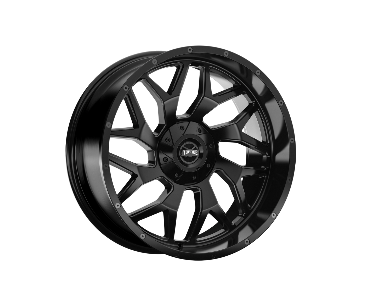Torque Vortex | Satin Black | 20x9 | 6x5.5/6x135 | -12mm by Torque