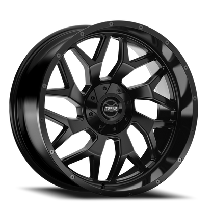Torque Vortex | Satin Black | 20x9 | 6x5.5/6x135 | -12mm by Torque