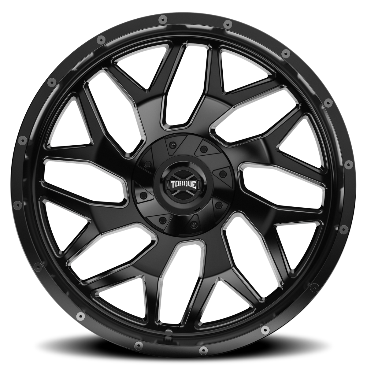 Torque Vortex | Satin Black | 20x9 | 6x5.5/6x135 | -12mm by Torque