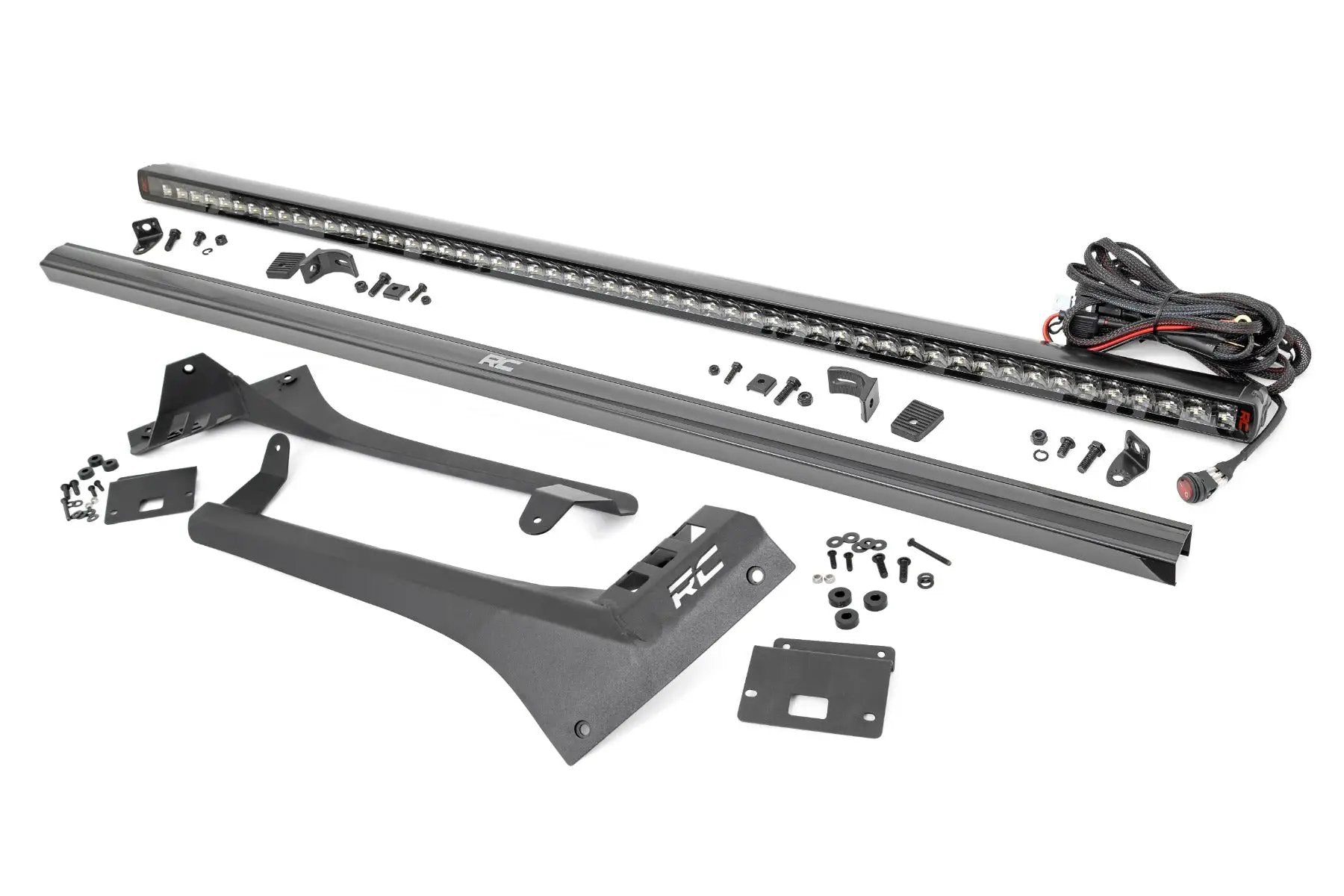 Rough Country LED Light Kit | Windshield | 50" Spectrum Single Row | Jeep Gladiator JT/Wrangler JL (18-26) by Rough Country