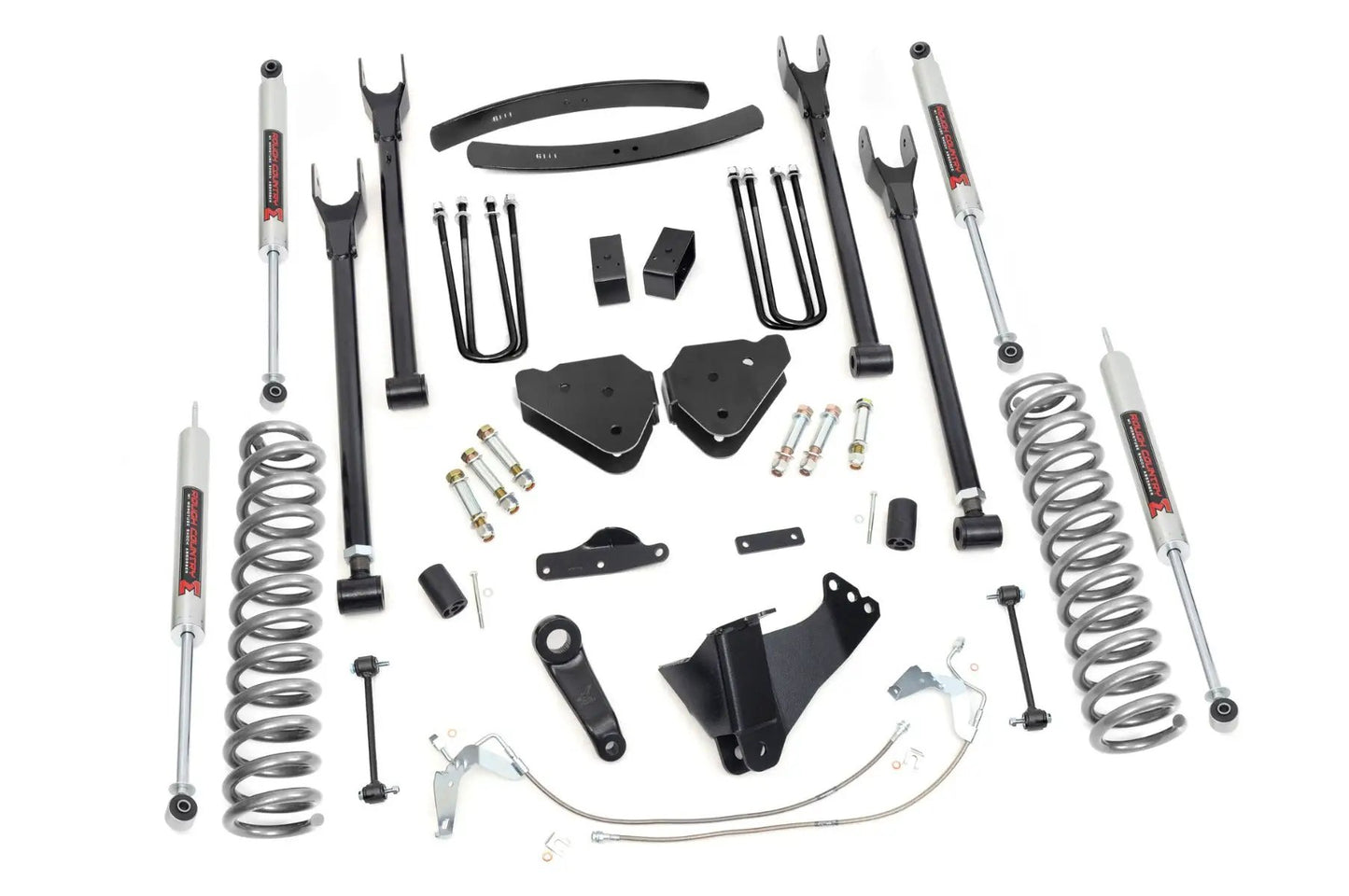 Rough Country 6 Inch Lift Kit | Gas | 4 Link | M1 | Ford F-250/F-350 Super Duty 4WD (08-10) by Rough Country