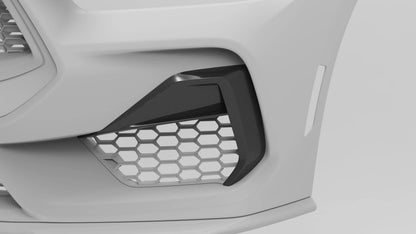 NYTOP 2024-Current Ford Mustang GT Dry Carbon Side Grille Trim Cover