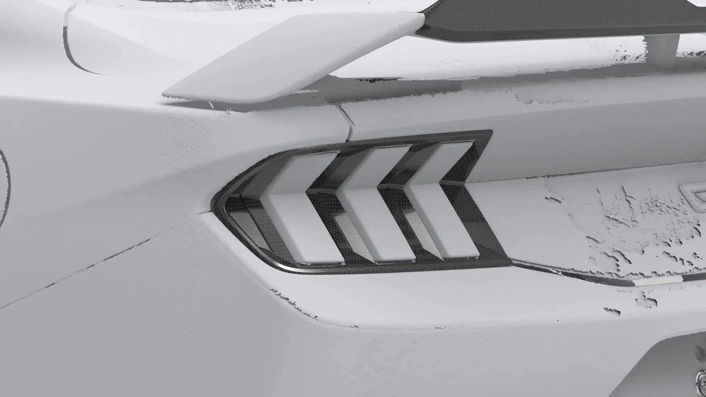 NYTOP 2024-Current Ford Mustang Dry Carbon Taillight Cover by NYTOP