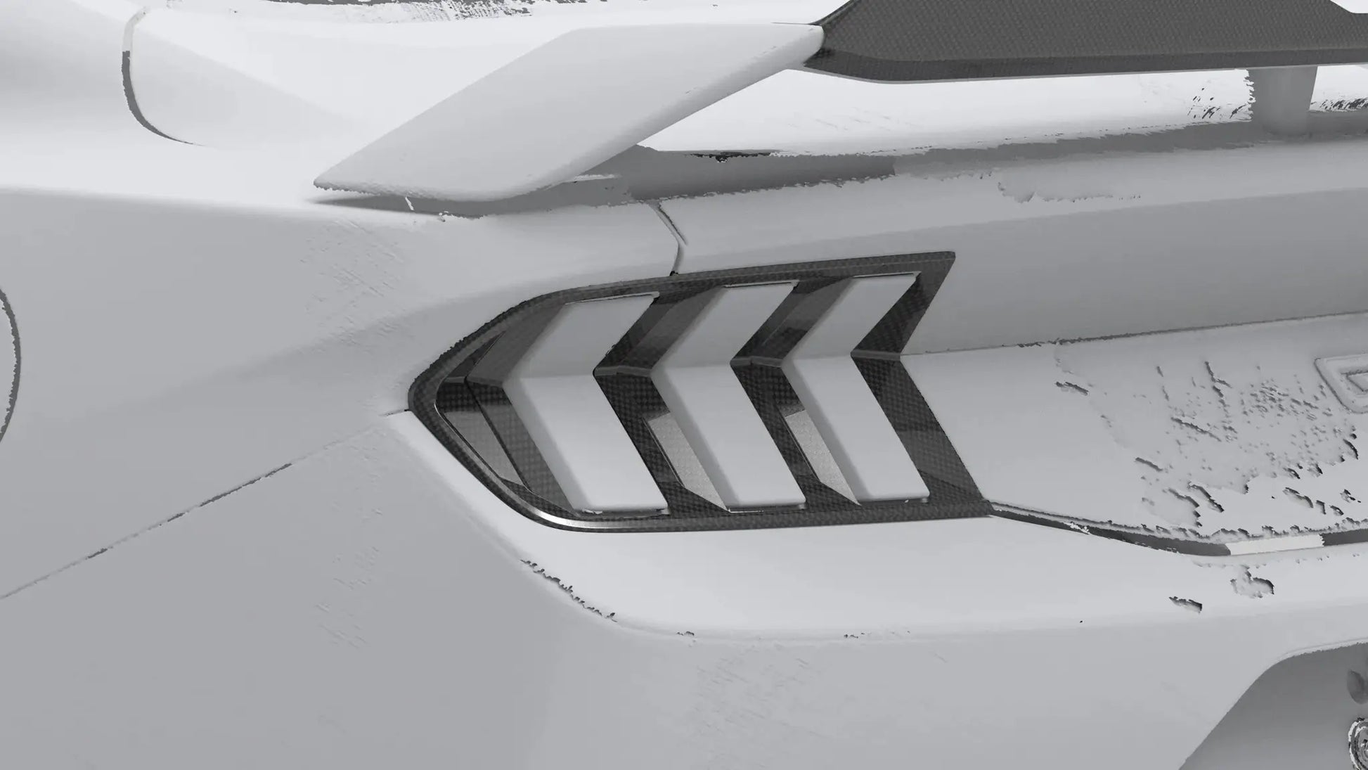 NYTOP 2024-Current Ford Mustang Dry Carbon Taillight Cover by NYTOP