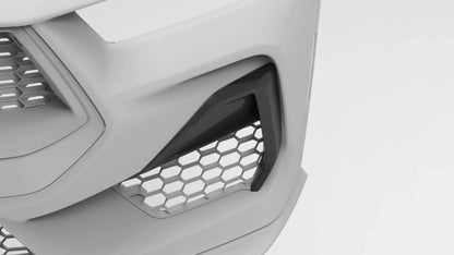 NYTOP 2024-Current Ford Mustang GT Dry Carbon Side Grille Trim Cover