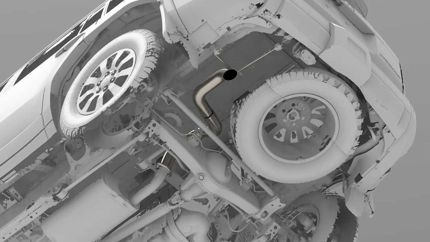 NYTOP 2024-Current Lexus GX550/Toyota Land Cruiser Titanium Axle Dump Exhaust by NYTOP