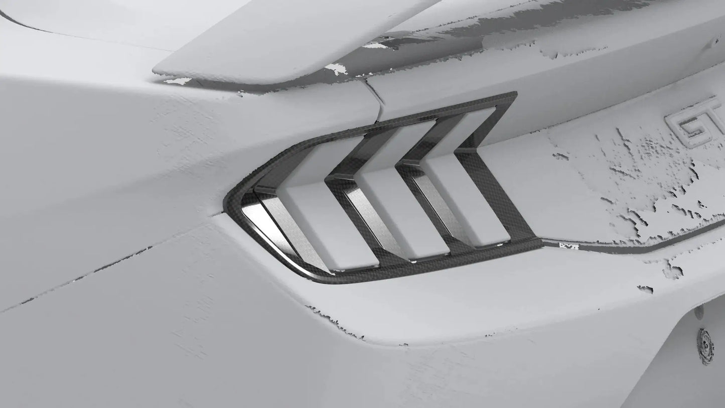 NYTOP 2024-Current Ford Mustang Dry Carbon Taillight Cover by NYTOP