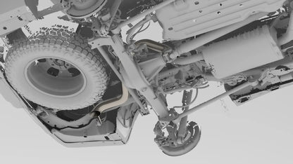 NYTOP 2024-Current Lexus GX550/Toyota Land Cruiser Titanium Axle Dump Exhaust by NYTOP