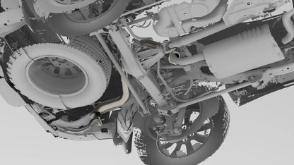 NYTOP 2024-Current Lexus GX550/Toyota Land Cruiser Titanium Axle Dump Exhaust by NYTOP