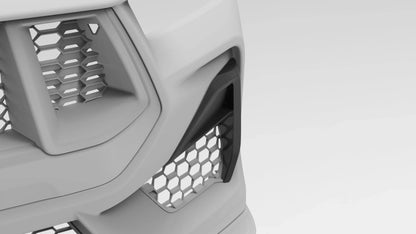 NYTOP 2024-Current Ford Mustang GT Dry Carbon Side Grille Trim Cover