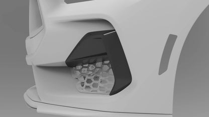 NYTOP 2024-Current Ford Mustang GT Dry Carbon Side Grille Trim Cover