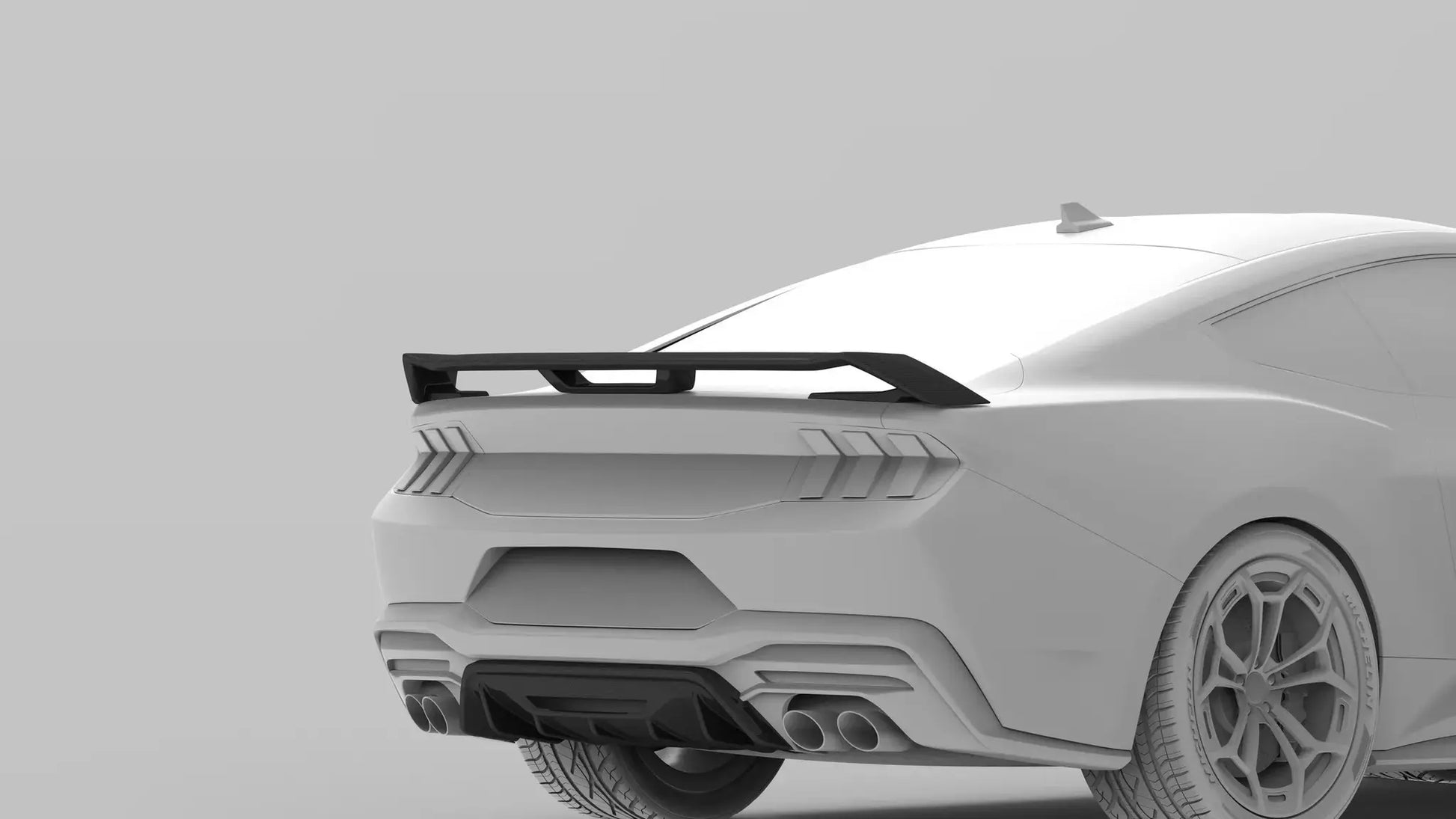 NYTOP 2024-Current Ford Mustang Carbon Fiber Performance Pack Wing by NYTOP