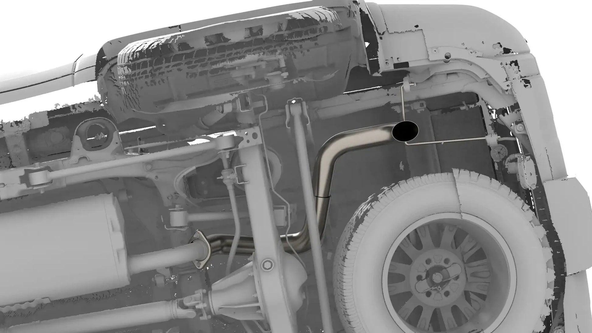 NYTOP 2024-Current Lexus GX550/Toyota Land Cruiser Titanium Axle Dump Exhaust by NYTOP