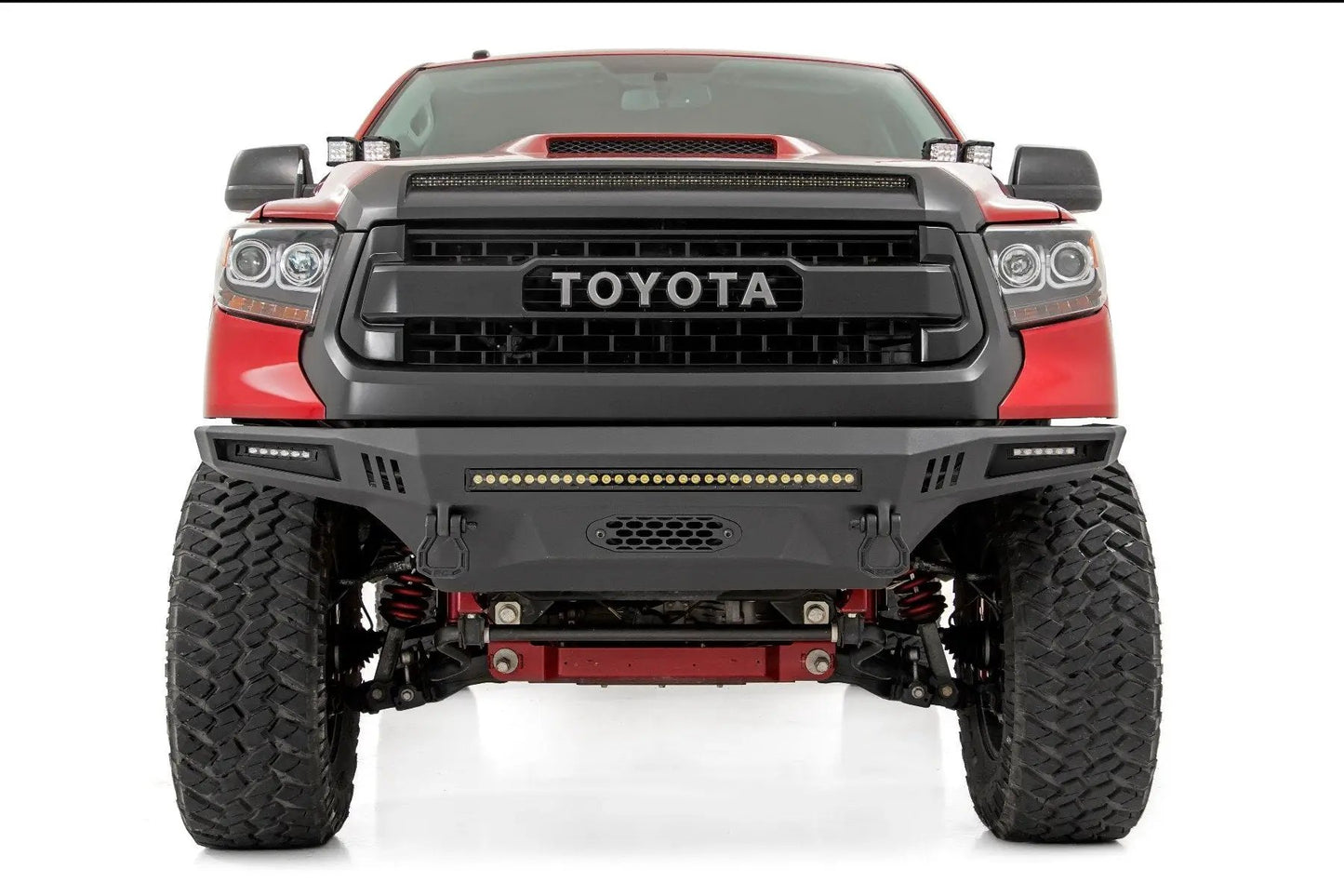 Rough Country LED Light Kit | Hood Bulge | 40" White/Amber Strip | Toyota Tundra (14-21) by Rough Country