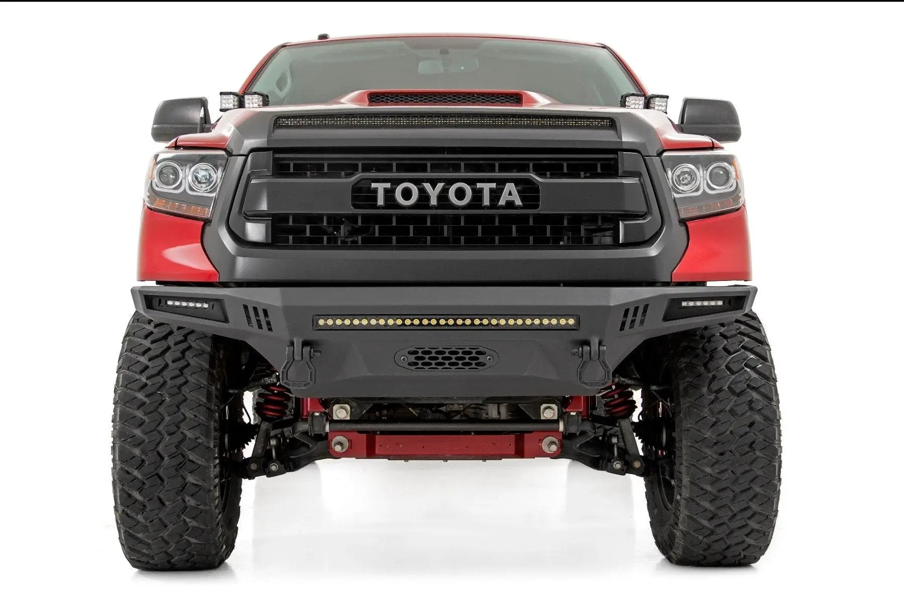 Rough Country LED Light Kit | Hood Bulge | 40" White/Amber Strip | Toyota Tundra (14-21) by Rough Country