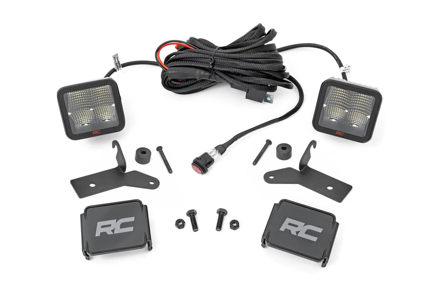 Rough Country LED Light Kit | Hinge Mount | 2" Spectrum Pair | Jeep Gladiator JT/Wrangler JL (18-26) by Rough Country
