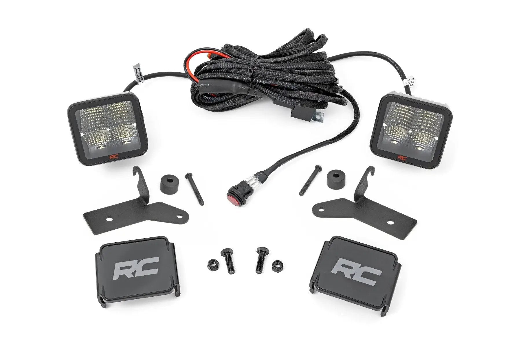 Rough Country LED Light Kit | Hinge Mount | 2" Spectrum Pair | Jeep Gladiator JT/Wrangler JL (18-26) by Rough Country