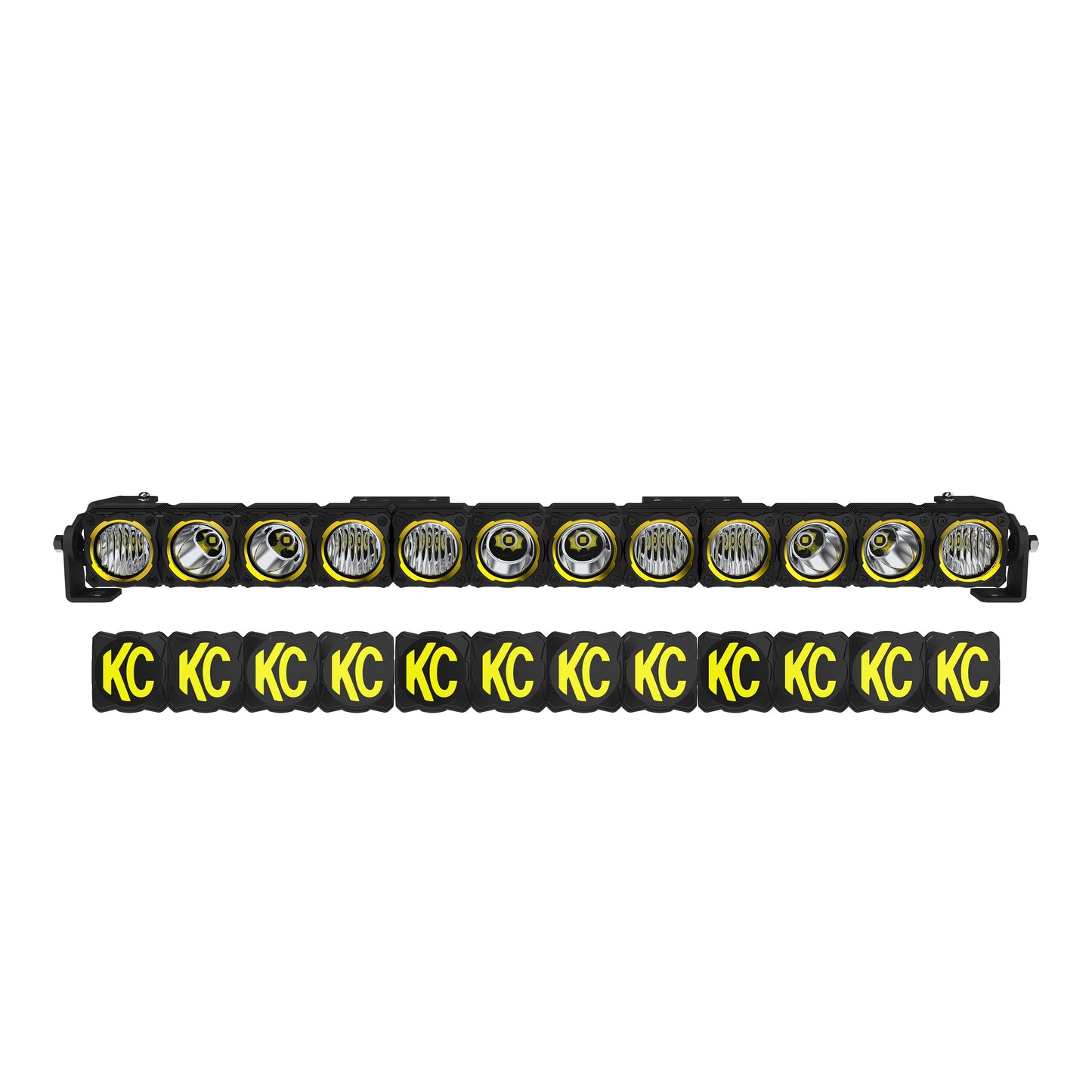 KC HiLiTES The KC FLEX ERA(R) LED Light Bar has a flexible design, combo/spot lenses included, high-output and amber backlight power modes, and KC's legendary quality.