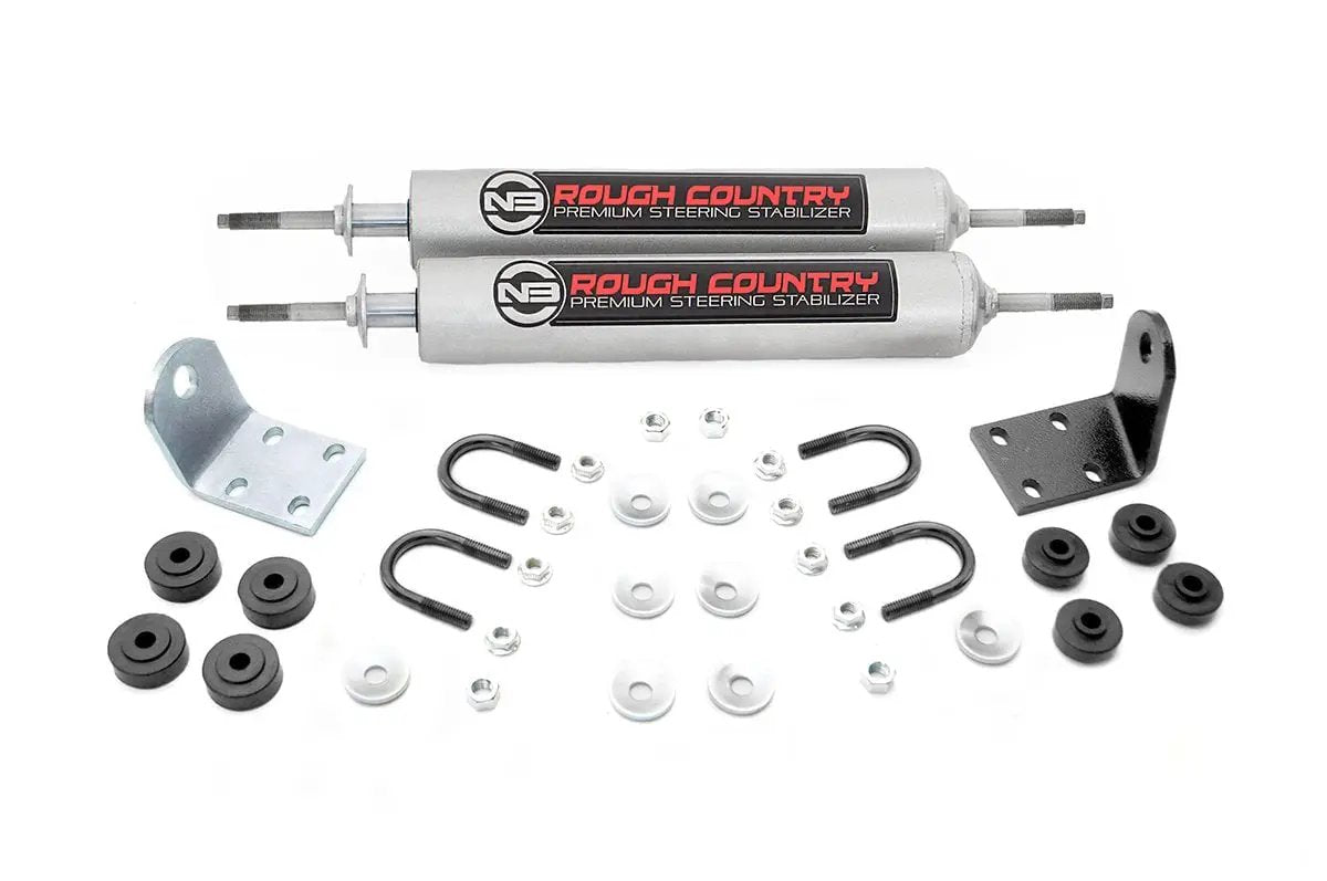 Rough Country N3 Steering Stabilizer | Dual | Ford Bronco/F-100/F-150 4WD (1977-1979) by Rough Country