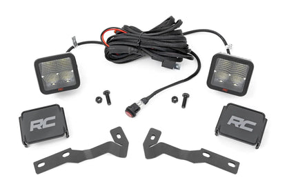 Rough Country LED Light Kit | Ditch Mount | 2" Spectrum Pair | Spot | Toyota Tacoma (16-23) by Rough Country