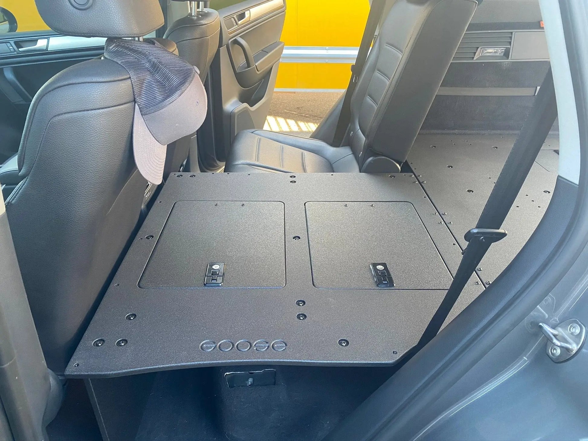 Volkswagen Touareg 2011-2017 2nd Gen. - Second Row Seat Delete Plate System by Goose Gear