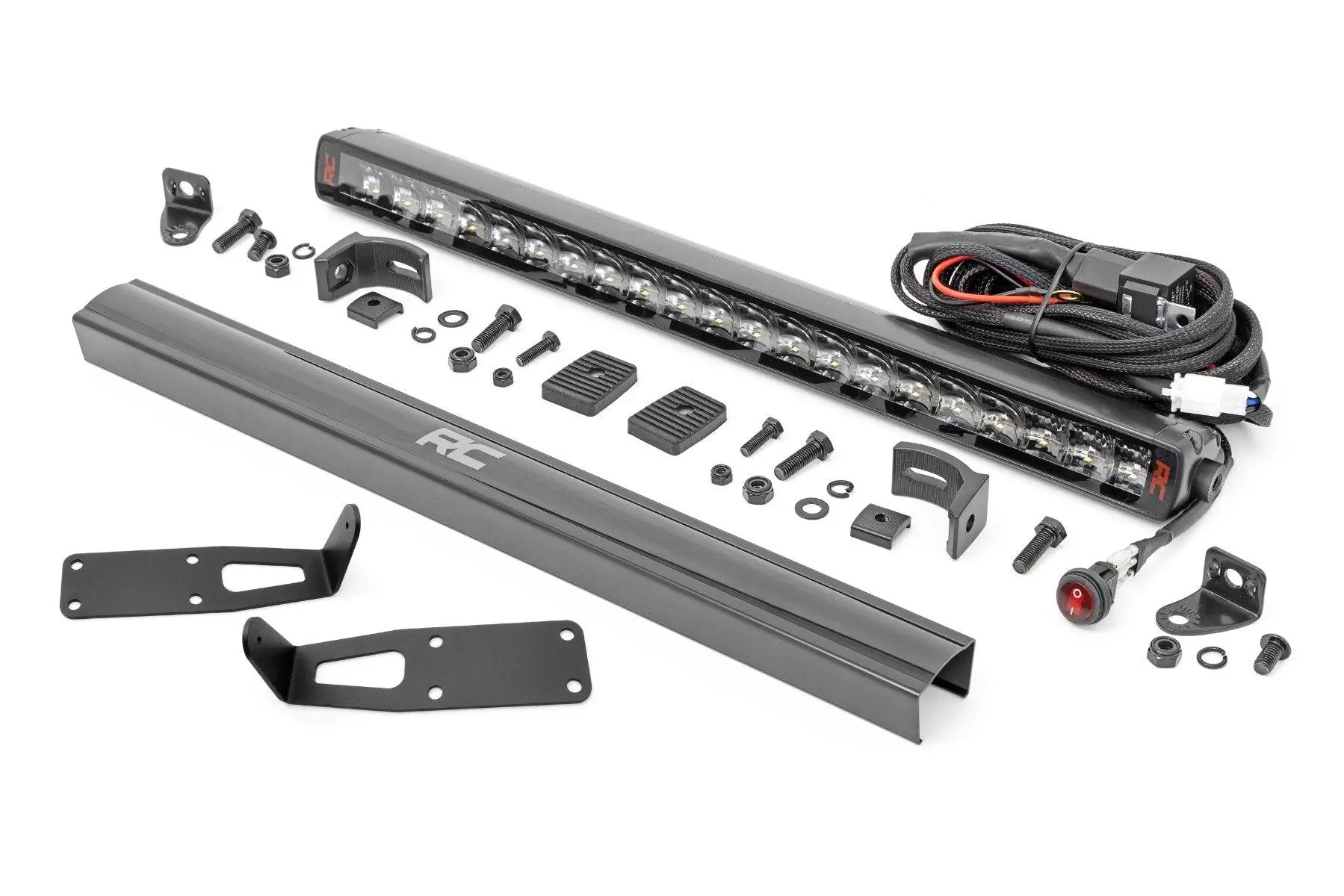 Rough Country LED Light Kit | Bumper Mount | 20" Spectrum Single Row | Ram 2500/3500 (10-18) by Rough Country