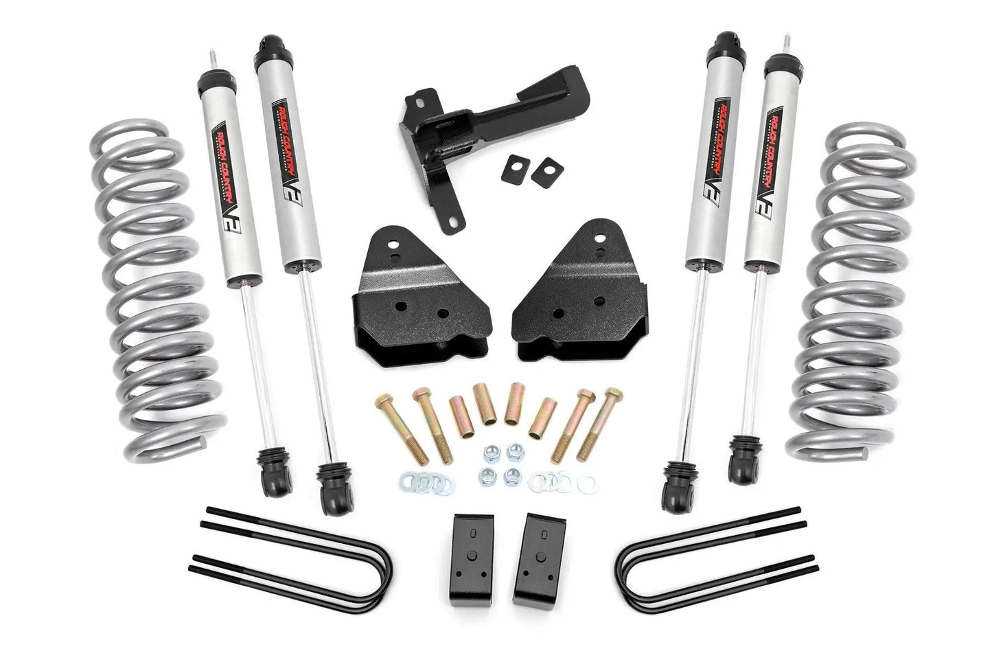 Rough Country 3 Inch Lift Kit | V2 | Front Gas Coils | Ford F-250 Super Duty 4WD (17-22) by Rough Country