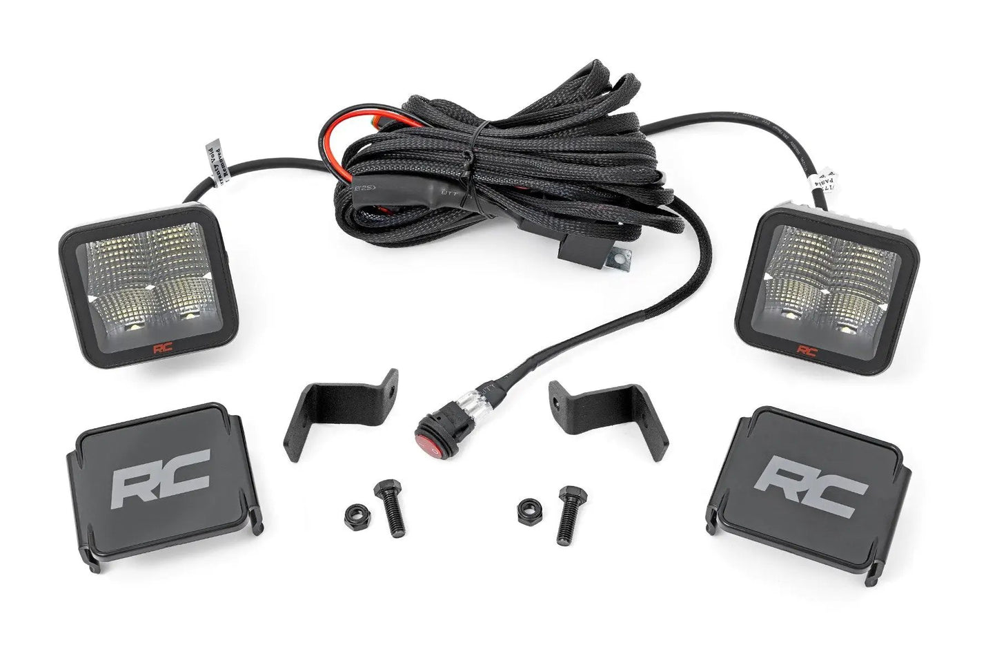 Rough Country LED Light Kit | Ditch Mount | 2" Spectrum Pair | Spot | Ford F-150 (15-25)/F-150 Lightning (22-25) by Rough Country