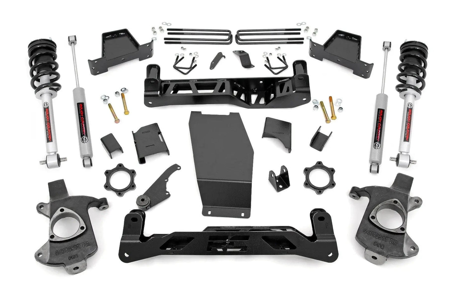 Rough Country 6 Inch Lift Kit | Alum/Stamp Steel | N3 Struts | Chevy/GMC 1500 (14-18 & Classic) by Rough Country