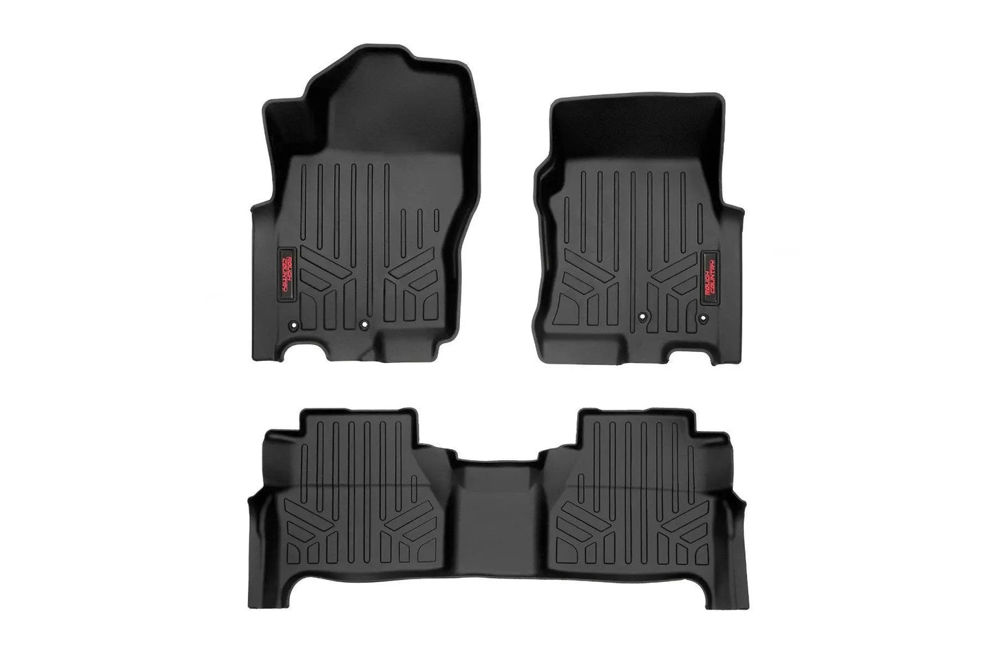 Rough Country Floor Mats | FR & RR | Crew Cab | Nissan Frontier 2WD/4WD (2022-2026) by Rough Country