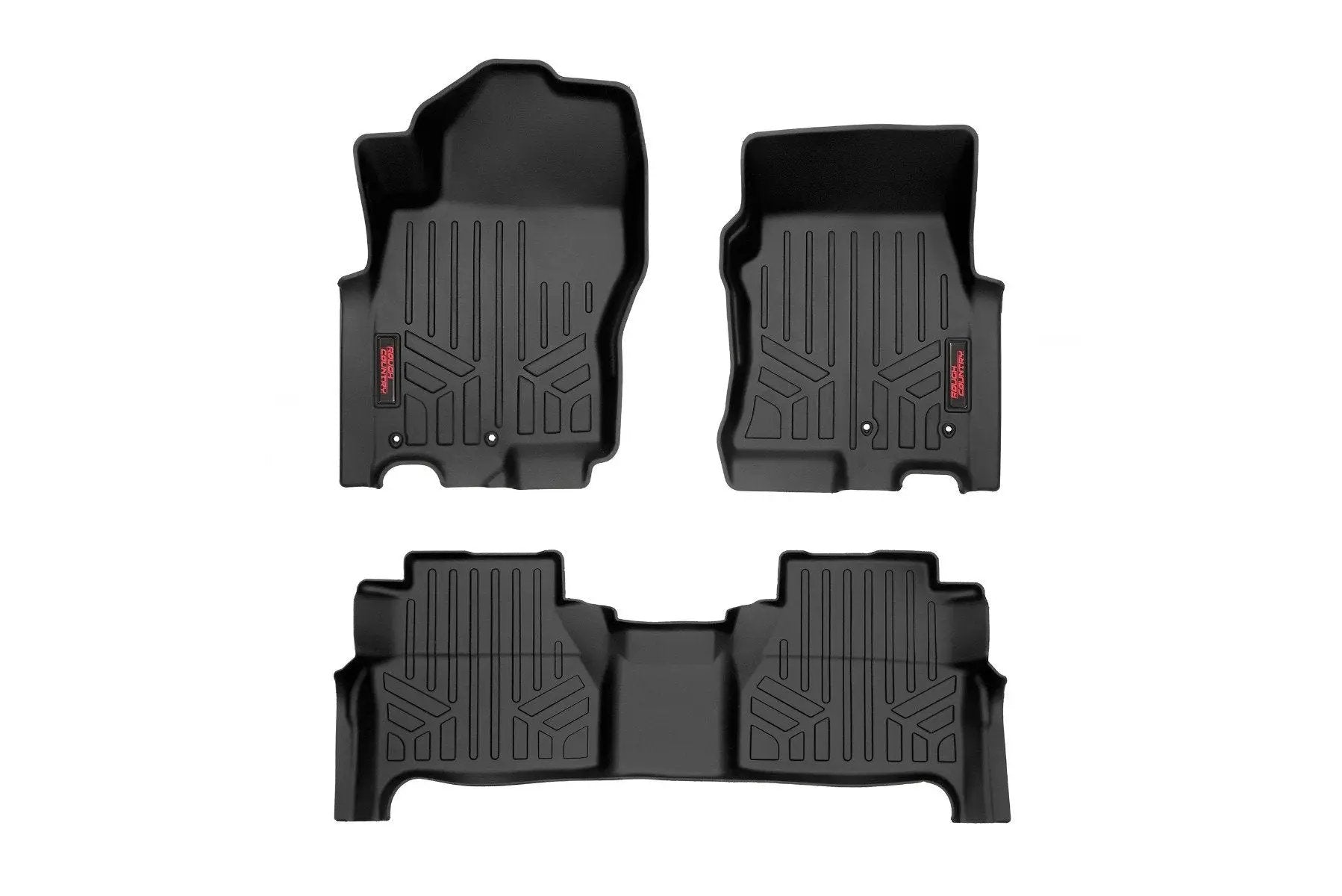 Rough Country Floor Mats | FR & RR | Crew Cab | Nissan Frontier 2WD/4WD (2022-2026) by Rough Country