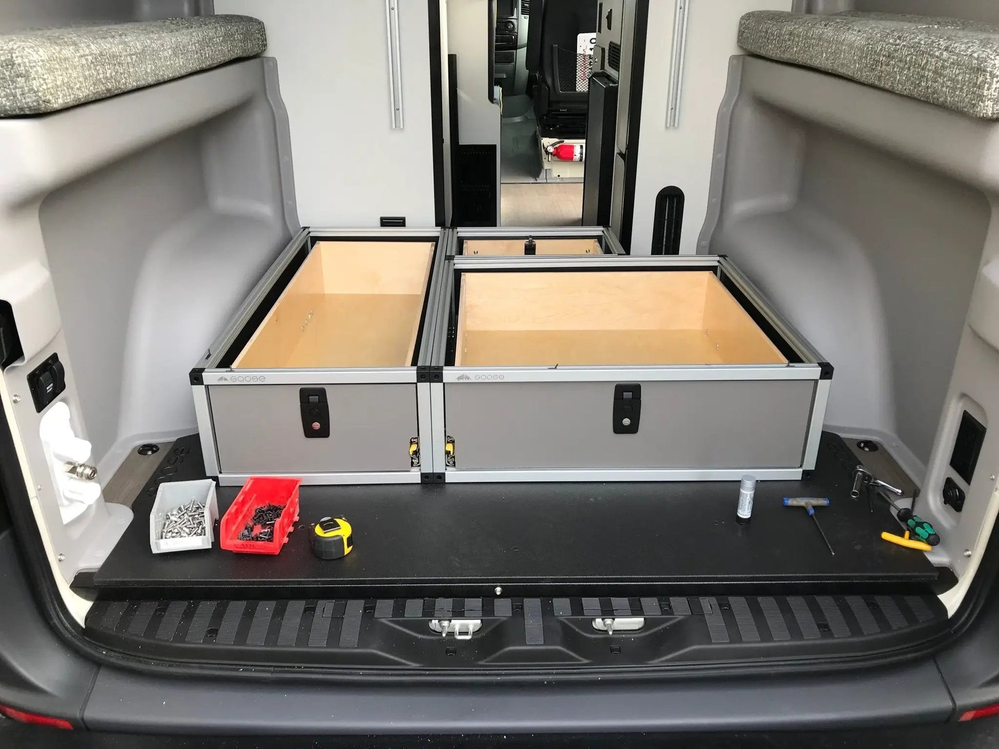 Winnebago Revel 2017-2020 - Side x Side Base Drawer System by Goose Gear