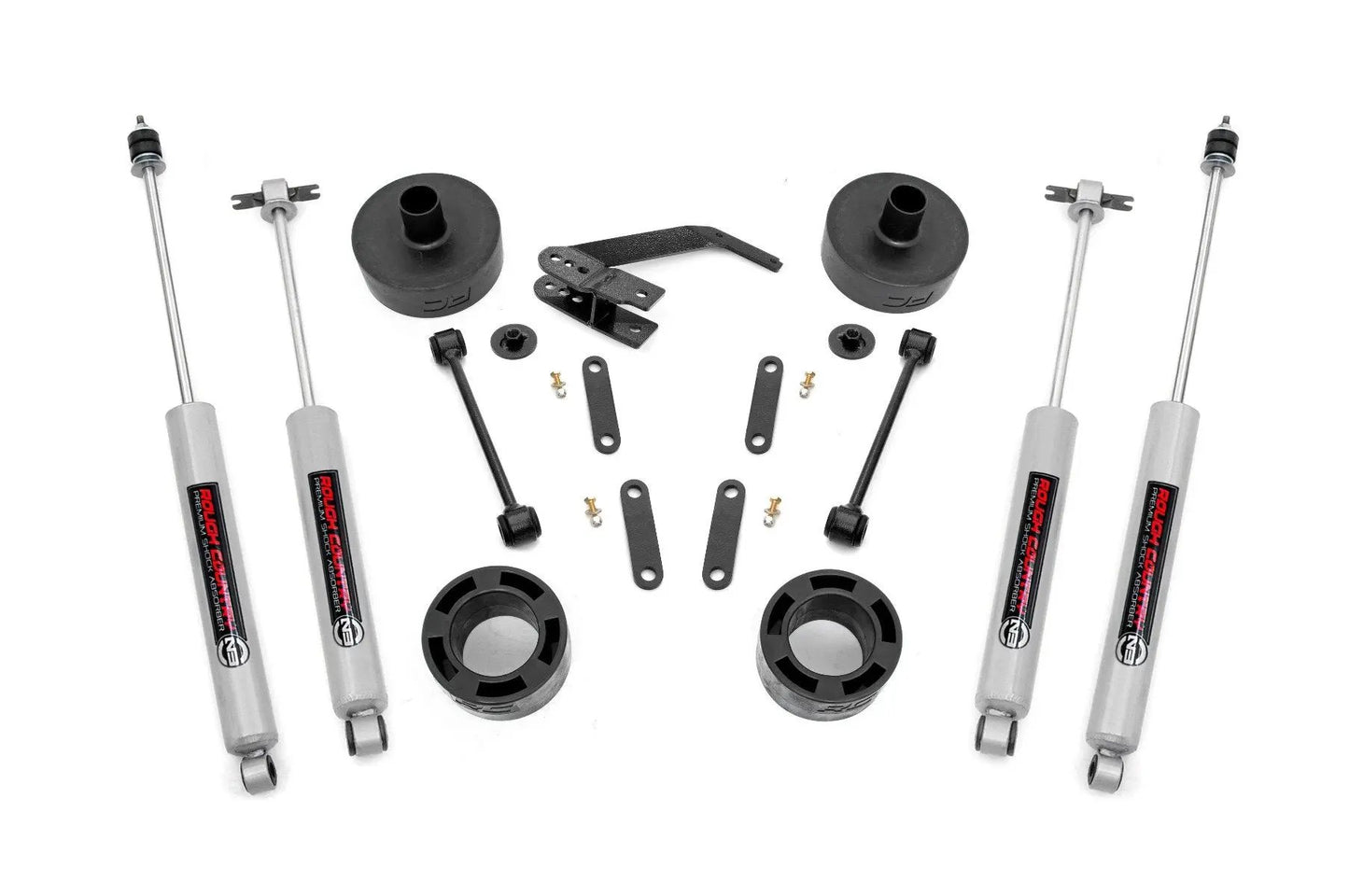 Rough Country 2.5 Inch Lift Kit | Spacers | N3 | Jeep Wrangler JK/Wrangler Unlimited (07-18) by Rough Country