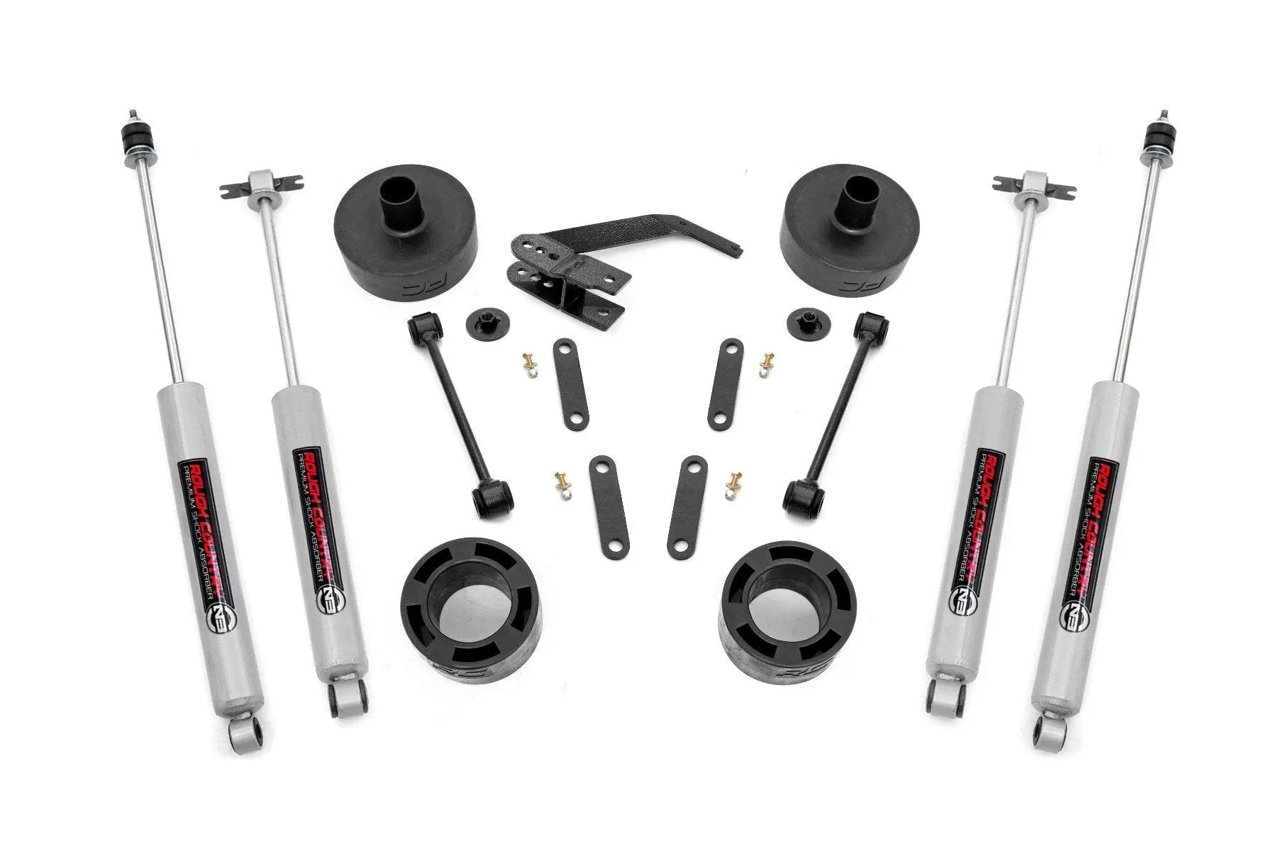Rough Country 2.5 Inch Lift Kit | Spacers | N3 | Jeep Wrangler JK/Wrangler Unlimited (07-18) by Rough Country