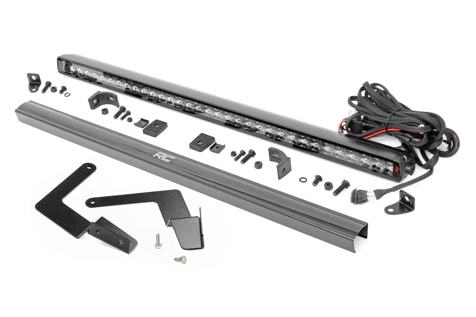 Rough Country LED Light Kit | Lower Grille Mount | 30" Spectrum Single Row | Toyota Tacoma (16-23) by Rough Country