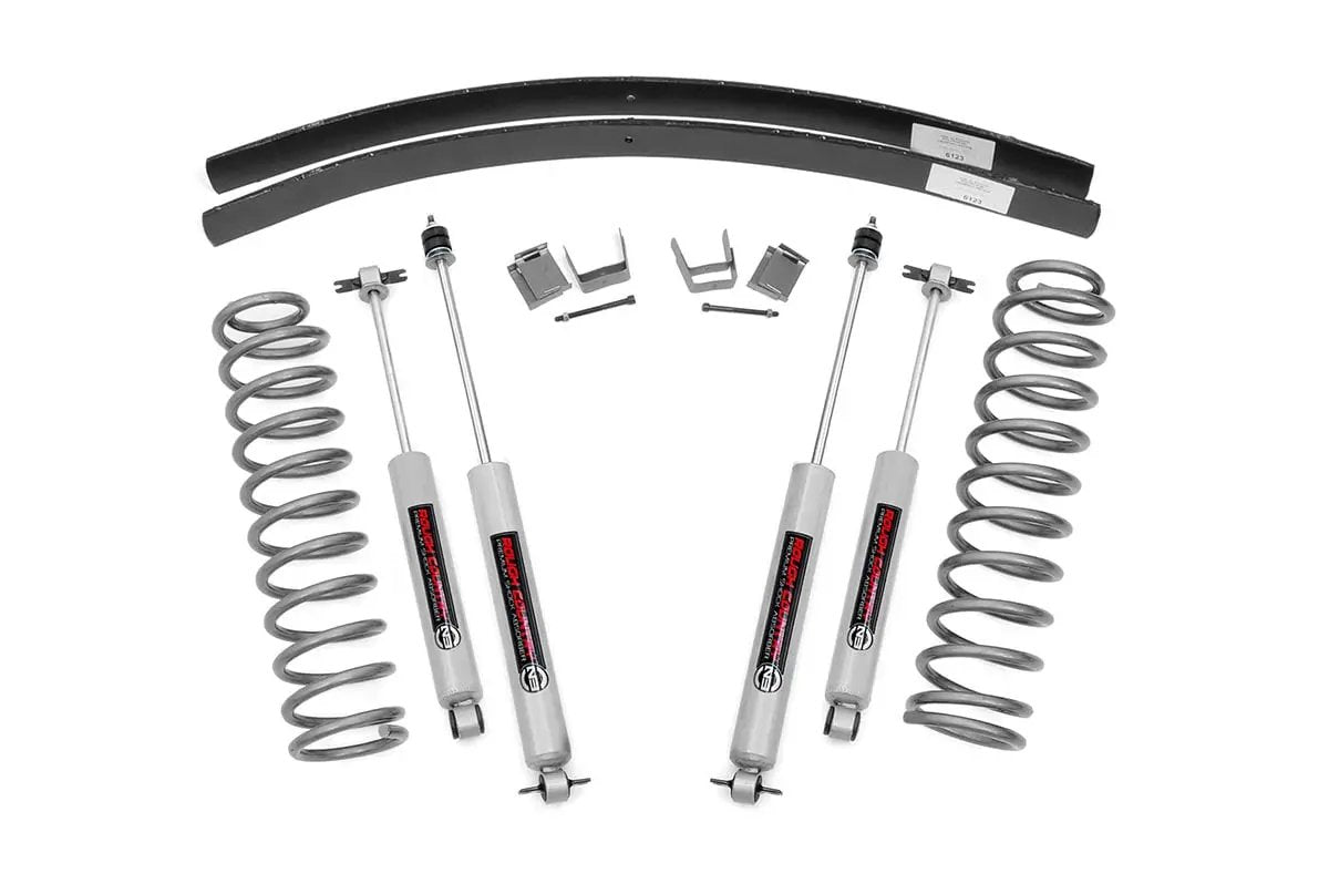 Rough Country 3 Inch Lift Kit | Rear AAL | Jeep Cherokee XJ 2WD/4WD (1984-2001) by Rough Country
