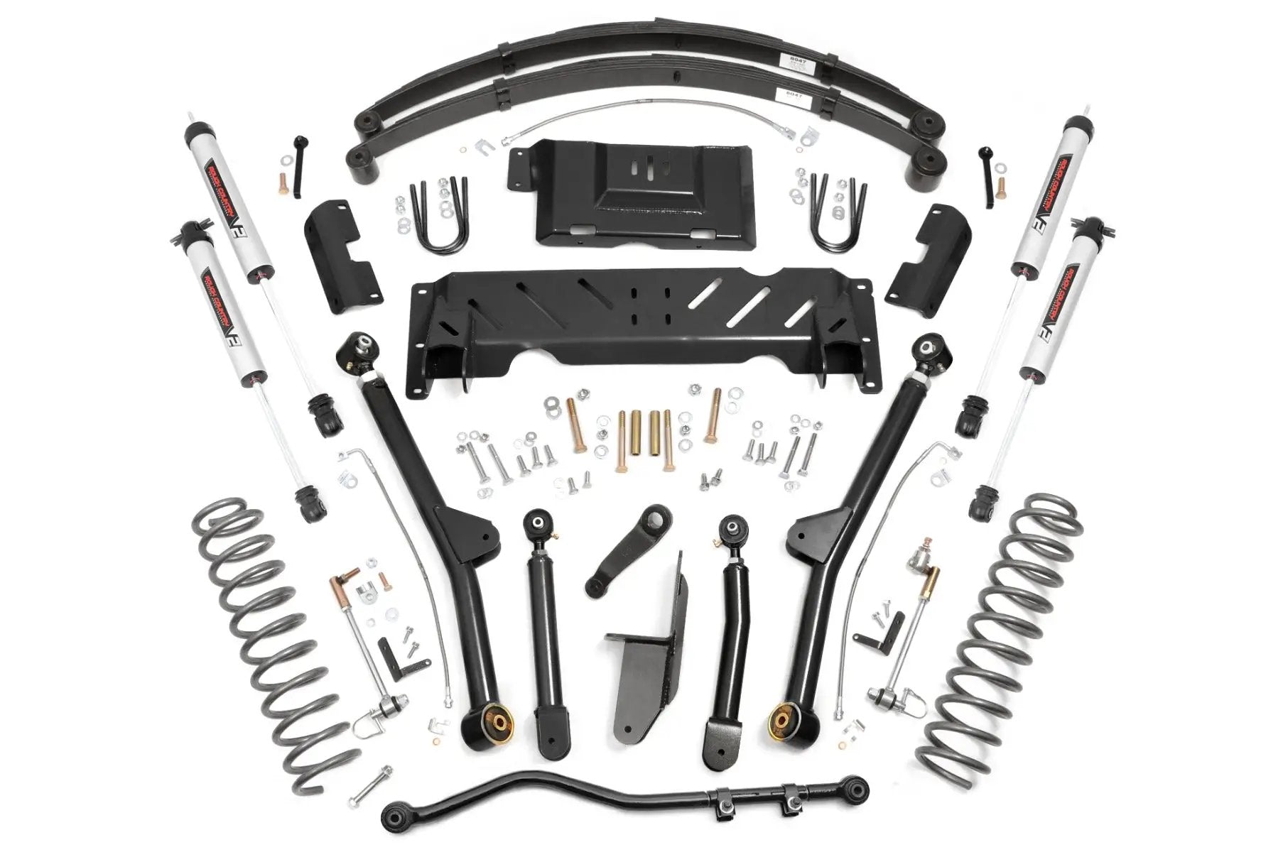 Rough Country 4.5 Inch Lift Kit | Long Arm | RR Leafs | NP242 | V2 | Jeep Cherokee XJ (84-01) by Rough Country